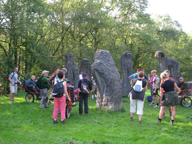 Randonnée sportive avec joëlettes, Tilff, 2011