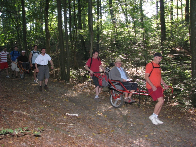 Randonnée sportive avec joëlettes, Malonne, 2011