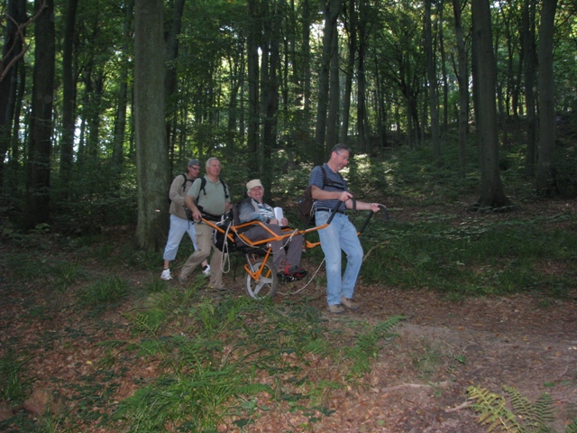 Randonnée sportive avec joëlettes, Malonne, 2011