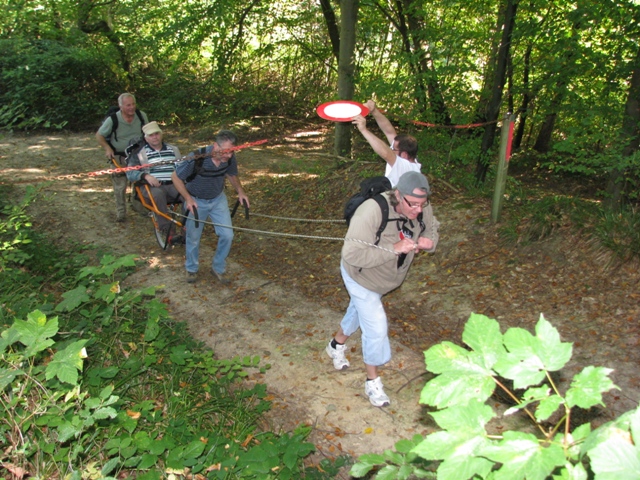 Randonnée sportive avec joëlettes, Malonne, 2011