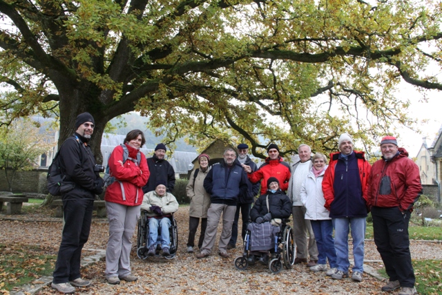 randonnée avec joëlettes, Torgny,  2011