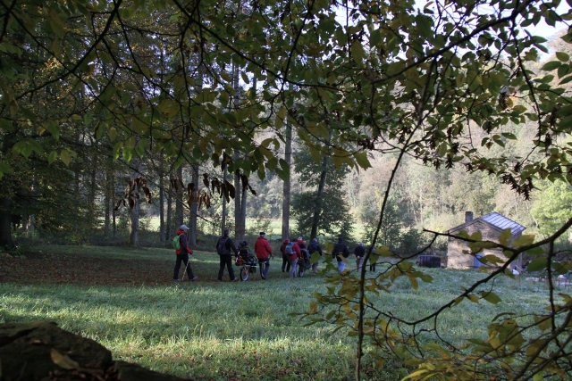 randonnée avec joëlettes, Torgny,  2011