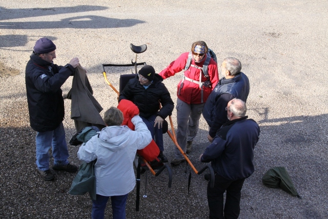 randonnée avec joëlettes, Torgny,  2011