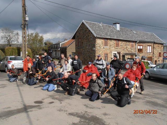 randonnée sportive avec joëlettes, Solwaster, 2012