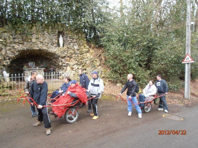 randonnée sportive avec joëlettes, Solwaster, 2012