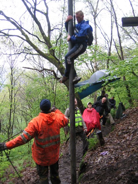 randonnée sportive avec joëlettes, Trooz, 2012