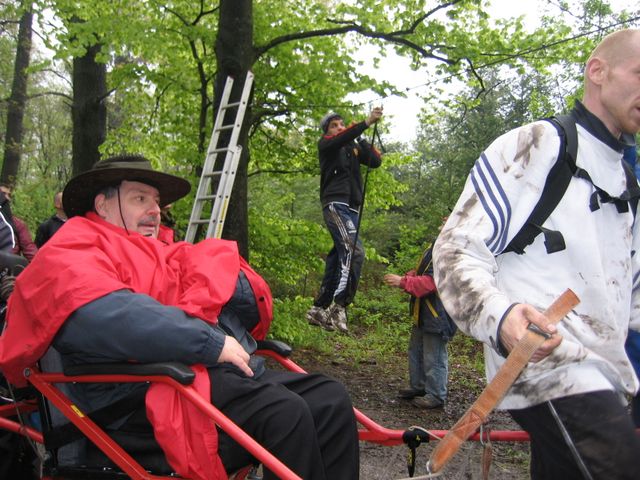 randonnée sportive avec joëlettes, Trooz, 2012