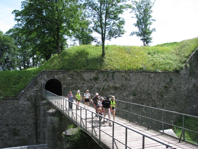 randonnée sportive avec joëlettes, Namur, 2012