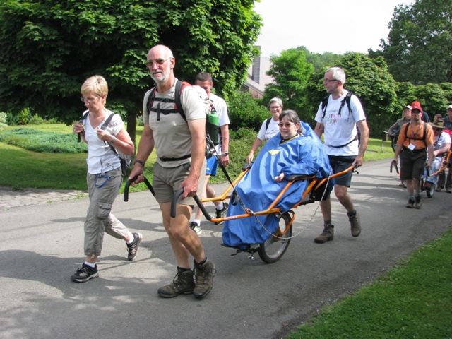 randonnée sportive avec joëlettes, Marche, 2012