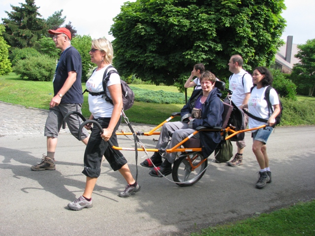 randonnée sportive avec joëlettes, Marche, 2012