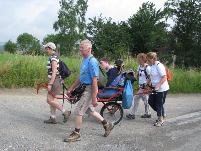 randonnée sportive avec joëlettes, Marche, 2012