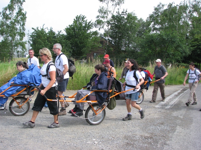 randonnée sportive avec joëlettes, Marche, 2012