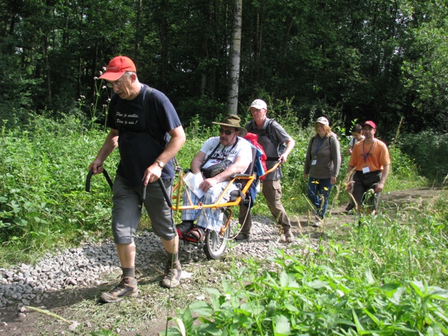 randonnée sportive avec joëlettes, Marche, 2012