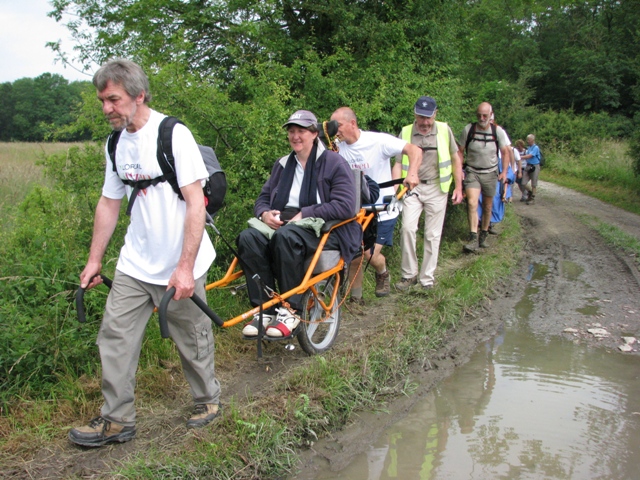 randonnée sportive avec joëlettes, Marche, 2012