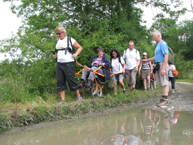 randonnée sportive avec joëlettes, Marche, 2012