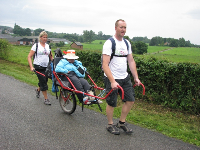 randonnée sportive avec joëlettes, Marche, 2012