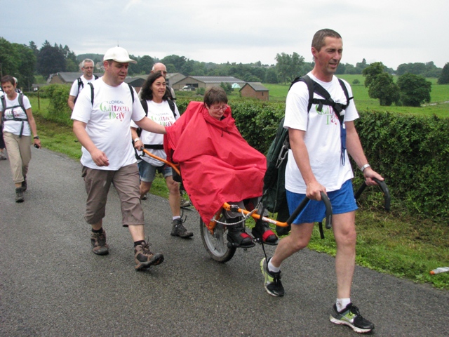 randonnée sportive avec joëlettes, Marche, 2012