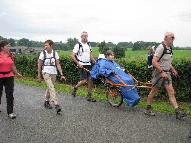 randonnée sportive avec joëlettes, Marche, 2012