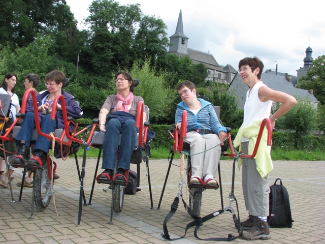 randonnée sportive avec joëlettes, Marneffe, 2012