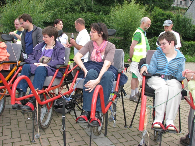 randonnée sportive avec joëlettes, Marneffe, 2012