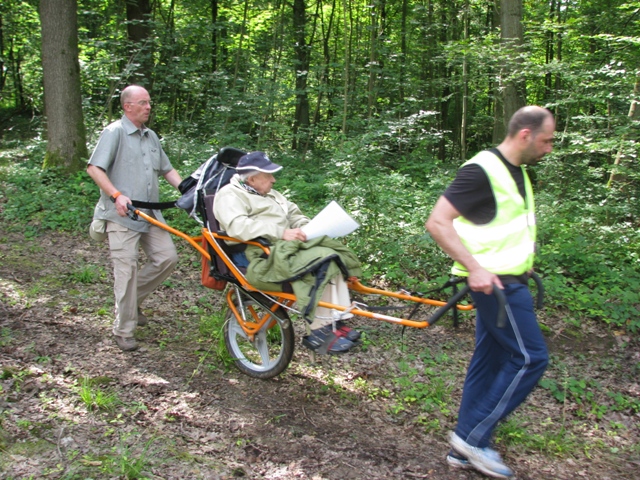 randonnée sportive avec joëlettes, Marneffe, 2012