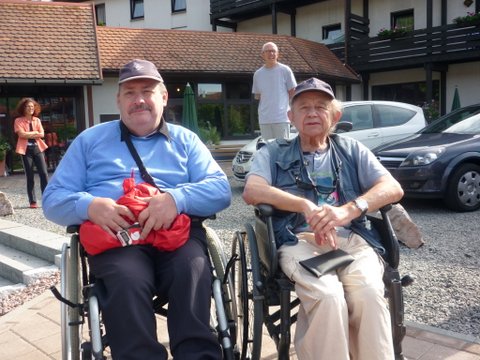 randonnée sportive avec joëlettes, Wolfach, 2012