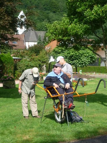 randonnée sportive avec joëlettes, Wolfach, 2012