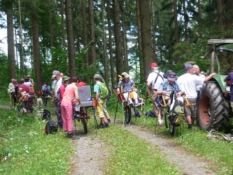 randonnée sportive avec joëlettes, Wolfach, 2012