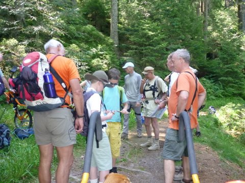 randonnée sportive avec joëlettes, Wolfach, 2012