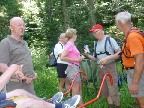 randonnée sportive avec joëlettes, Wolfach, 2012