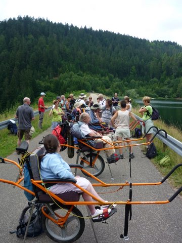 randonnée sportive avec joëlettes, Wolfach, 2012