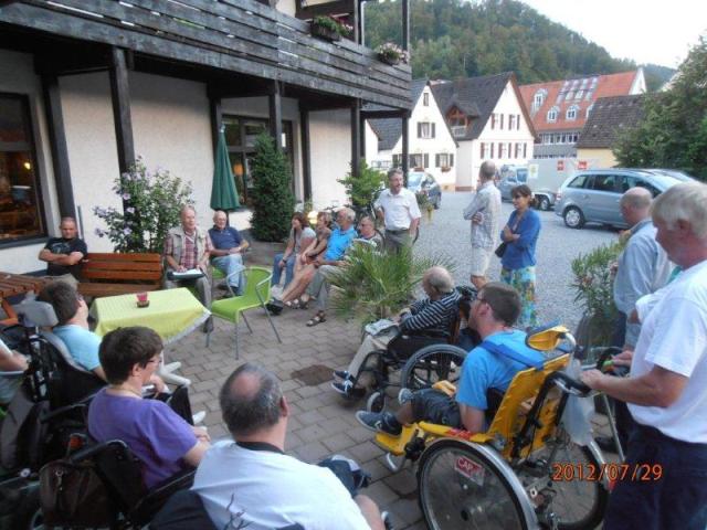 randonnée sportive avec joëlettes, Wolfach, 2012