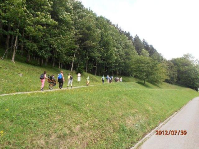 randonnée sportive avec joëlettes, Wolfach, 2012