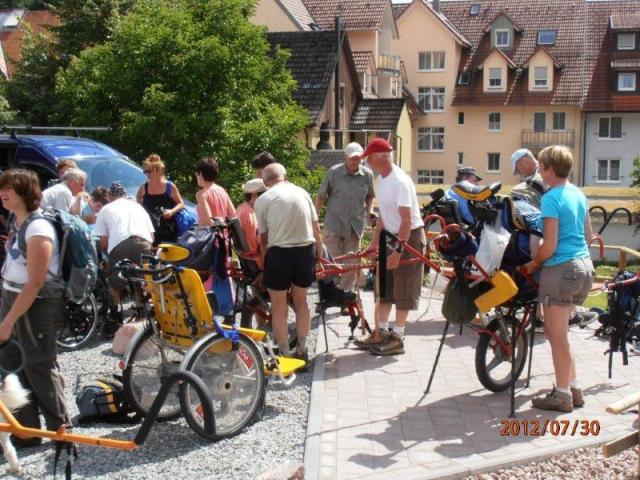 randonnée sportive avec joëlettes, Wolfach, 2012