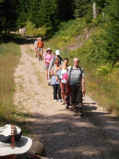 randonnée sportive avec joëlettes, Wolfach, 2012