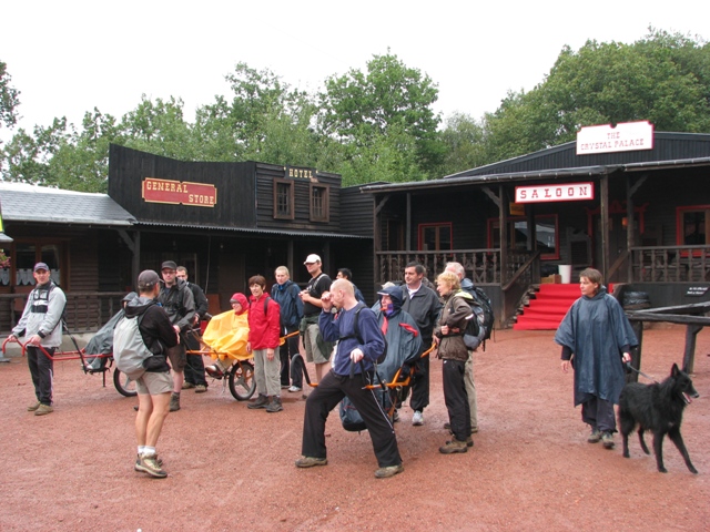 randonnée sportive avec joëlettes, Chèvremont, 2012