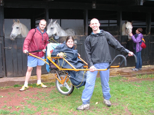 randonnée sportive avec joëlettes, Chèvremont, 2012