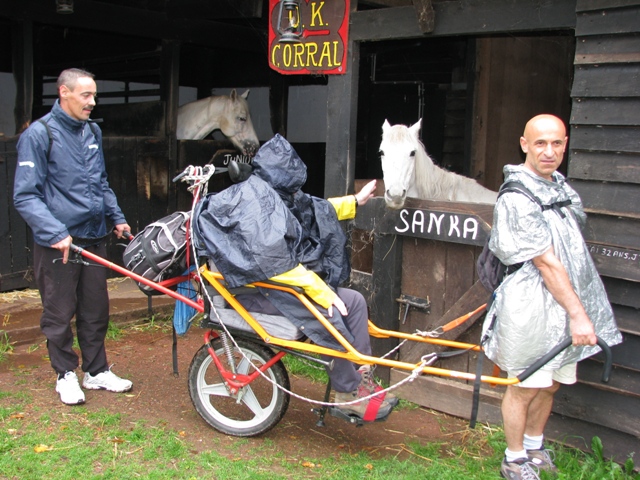 randonnée sportive avec joëlettes, Chèvremont, 2012