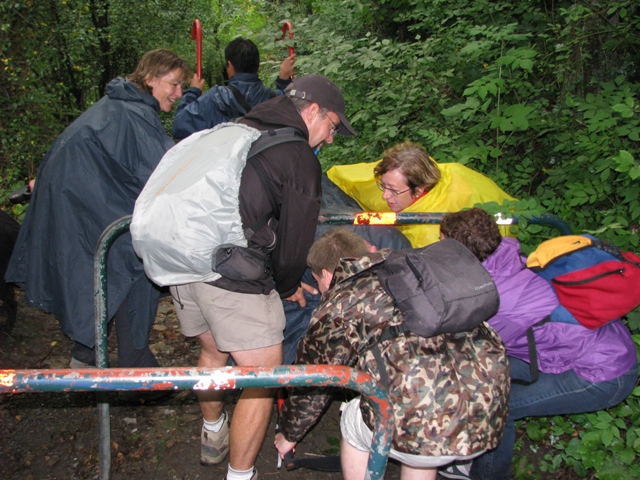 randonnée sportive avec joëlettes, Chèvremont, 2012