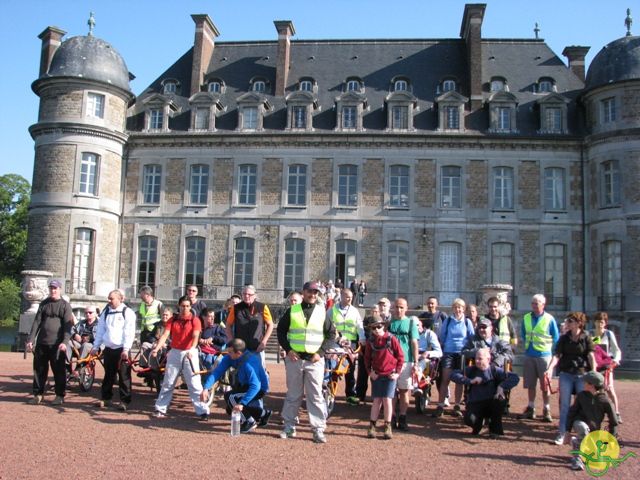 randonnée sportive avec joëlettes, Beloeil, 2012