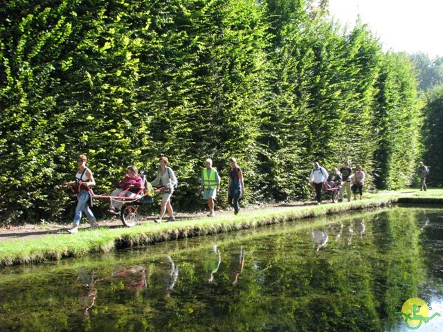 randonnée sportive avec joëlettes, Beloeil, 2012