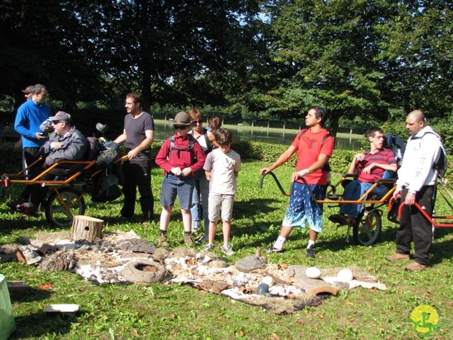 randonnée sportive avec joëlettes, Beloeil, 2012