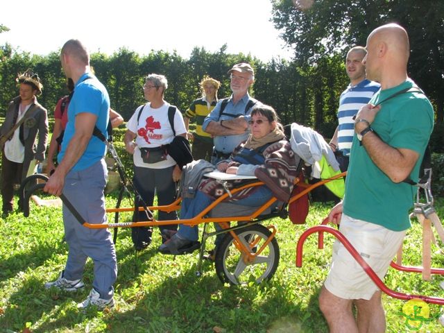 randonnée sportive avec joëlettes, Beloeil, 2012