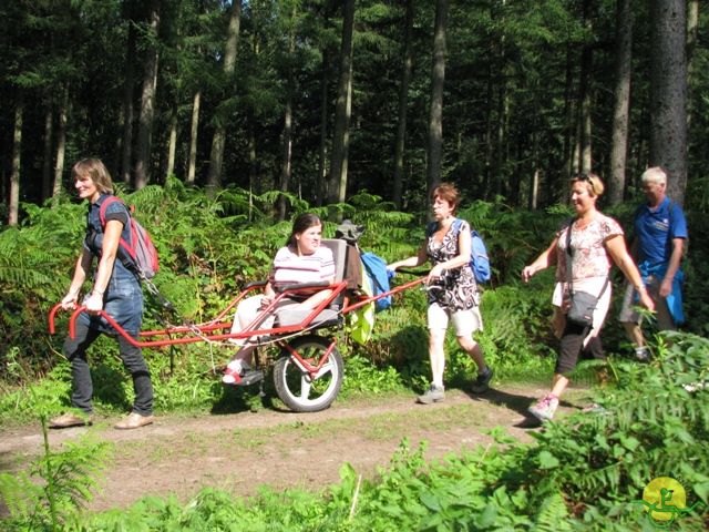 randonnée sportive avec joëlettes, Beloeil, 2012