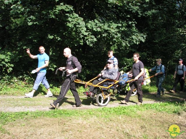 randonnée sportive avec joëlettes, Beloeil, 2012