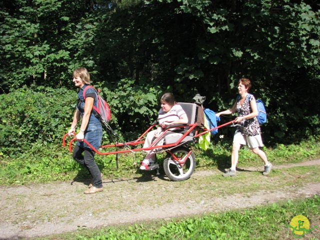 randonnée sportive avec joëlettes, Beloeil, 2012