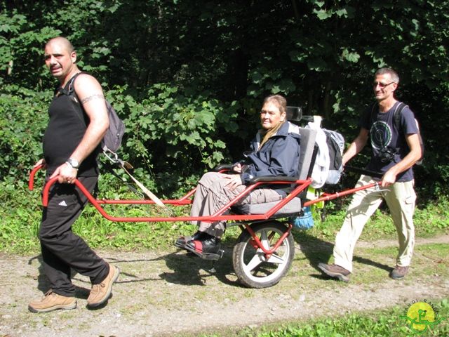 randonnée sportive avec joëlettes, Beloeil, 2012