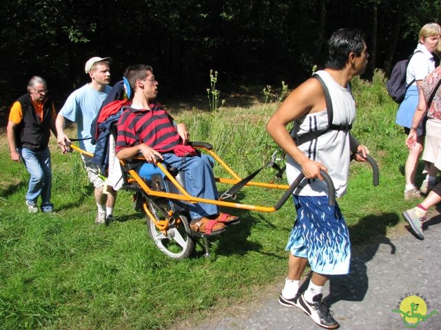 randonnée sportive avec joëlettes, Beloeil, 2012