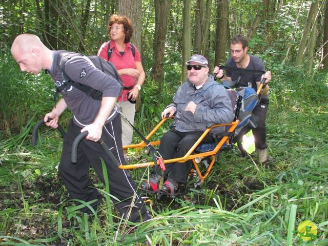 randonnée sportive avec joëlettes, Beloeil, 2012