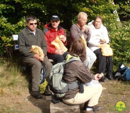 randonnée sportive avec joëlettes, Ovifat, 2012